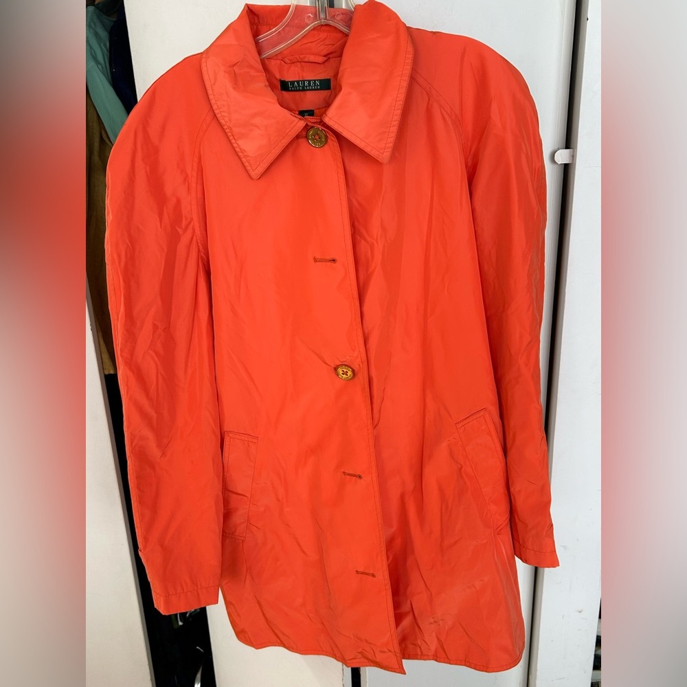 Lauren Ralph Lauren Orange Trench Coat